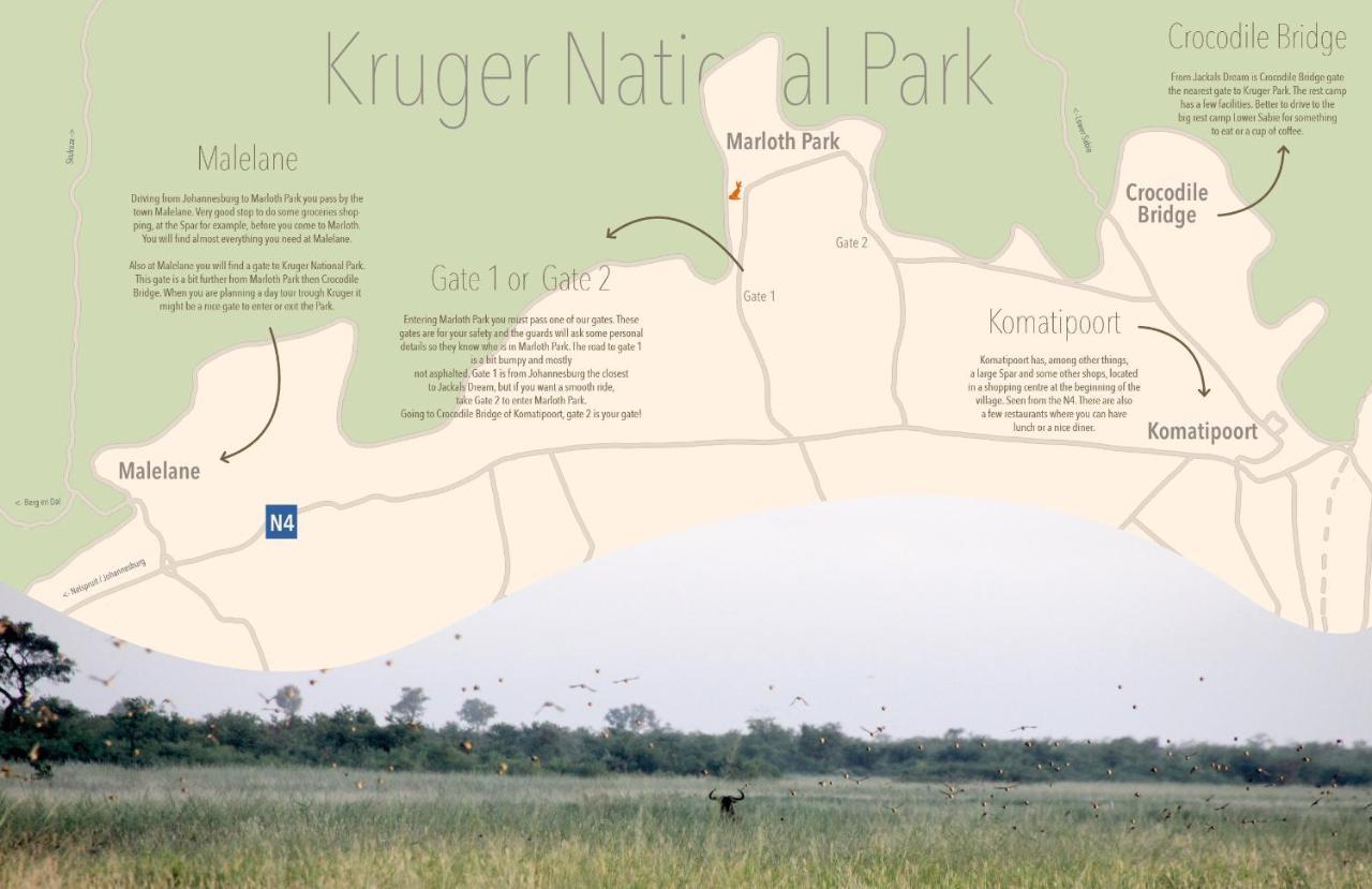 מרלות' פארק Jackals Dream - Self Catering Villa Bordering Kruger National Park מראה חיצוני תמונה